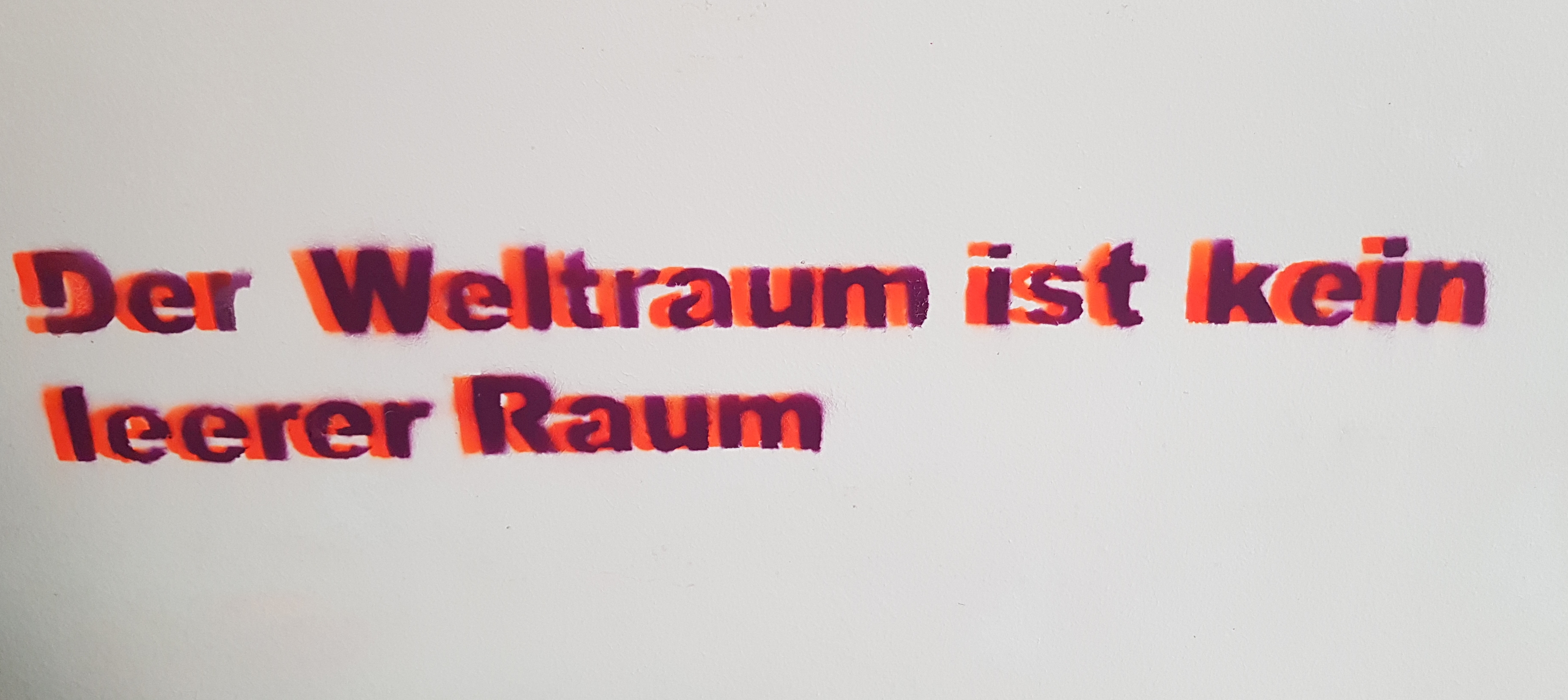 Weltraum ist kein leerer Raum